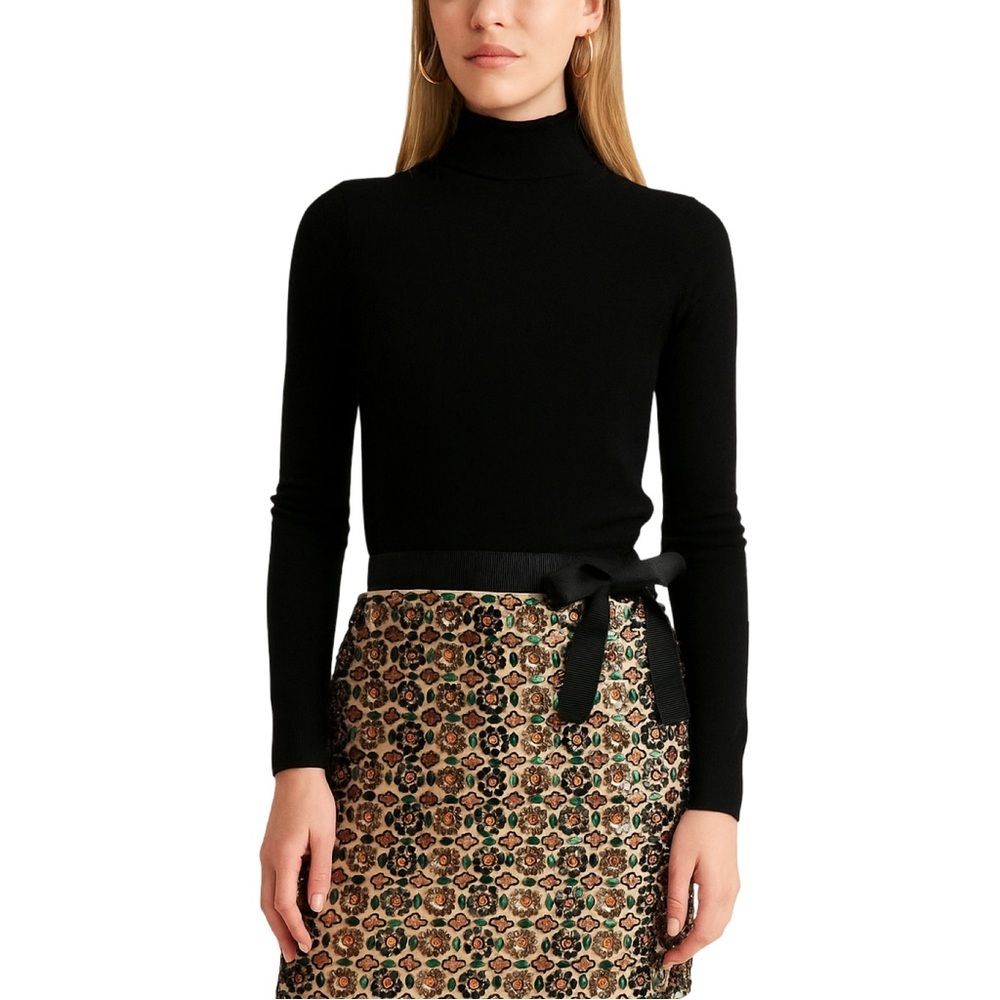 J. Crew Collection Rare Embellished Size 4 Beaded Skirt Festive Holiday 2018